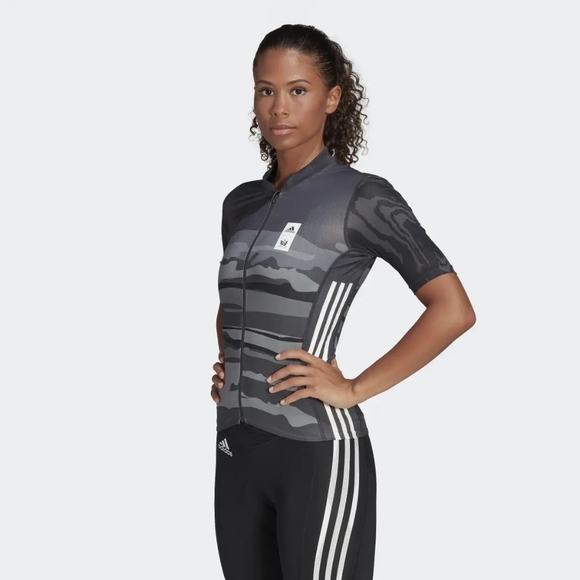 Women's Adidas x Thebe Magugu Aeroready Cycling Jersey - Picture 3 of 16